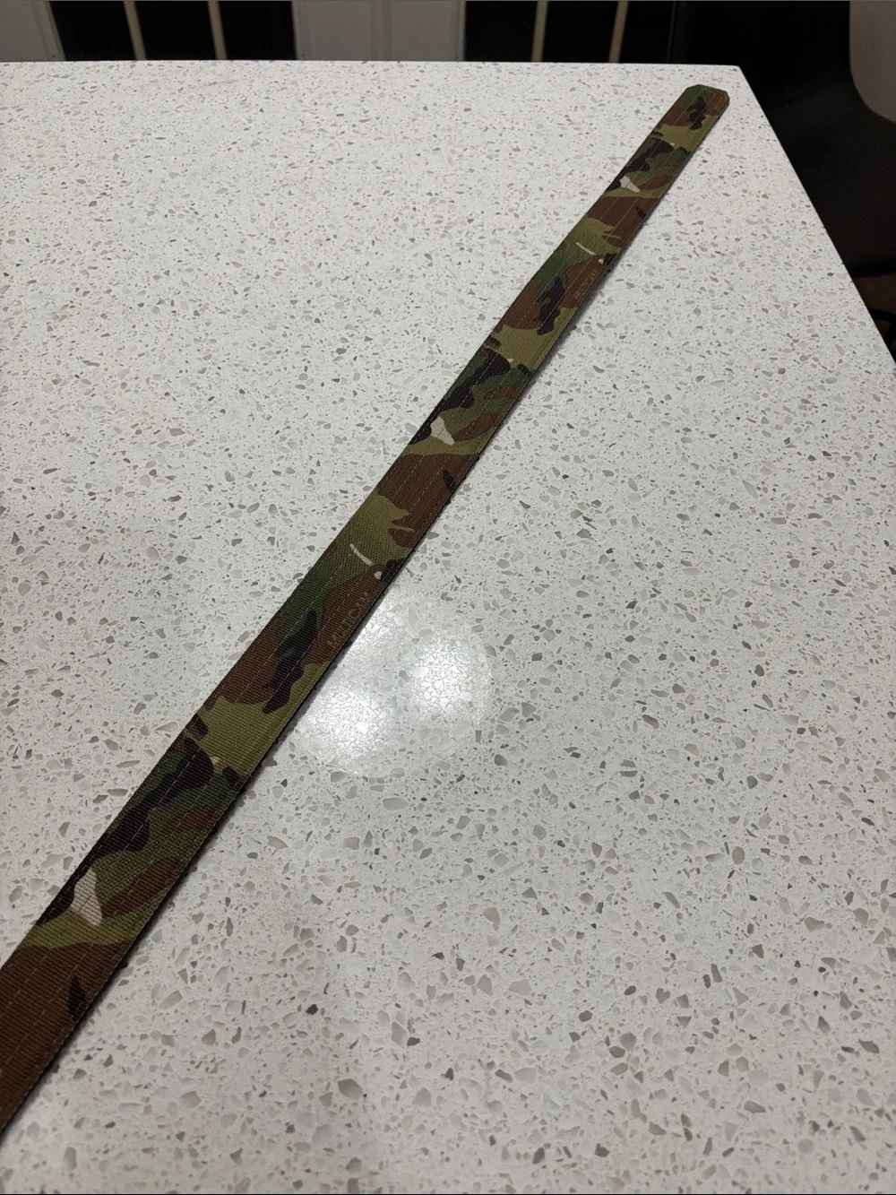 Camouflage Webbing Belt with Metal Ratchet Buckle - Men